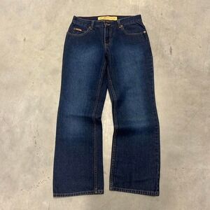 Y2K Dark Wash Flared Bootcut Wide Leg Fall‎ Essential Low Rise Jeans Eddie Bauer